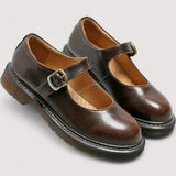 Vasilica-Ioana – Pantofi Mary Jane retro cu cataramă
