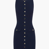 Dorina – Rochie mini tricotată cu nasturi