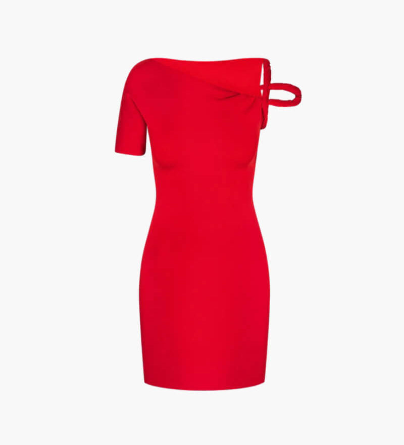 Ramira – Rochie mini cu umăr asimetric