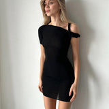 Iolanda – Rochie asimetrică cu răsucire