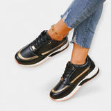 Sara – Sneakers perforați cu șireturi