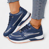 Sara – Sneakers perforați cu șireturi