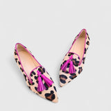 Sorana – Mocasini leopard cu ciucuri