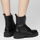 Emilia – Botine negre cu șireturi