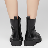 Emilia – Botine negre cu șireturi