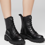Emilia – Botine negre cu șireturi