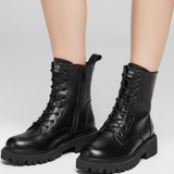 Emilia – Botine negre cu șireturi