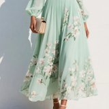 Daniela – Rochie midi din voal floral