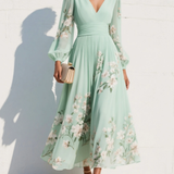 Daniela – Rochie midi din voal floral