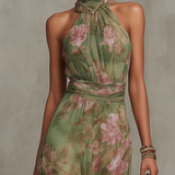 Fabiana – Rochie halter florală