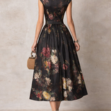 Lelia – Rochie midi plisată din satin
