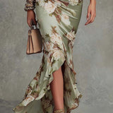 Cosmina – Rochie florală cu volane