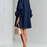 Zoe – Rochie cu manșete florale