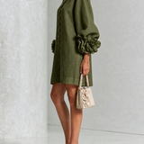 Zoe – Rochie cu manșete florale