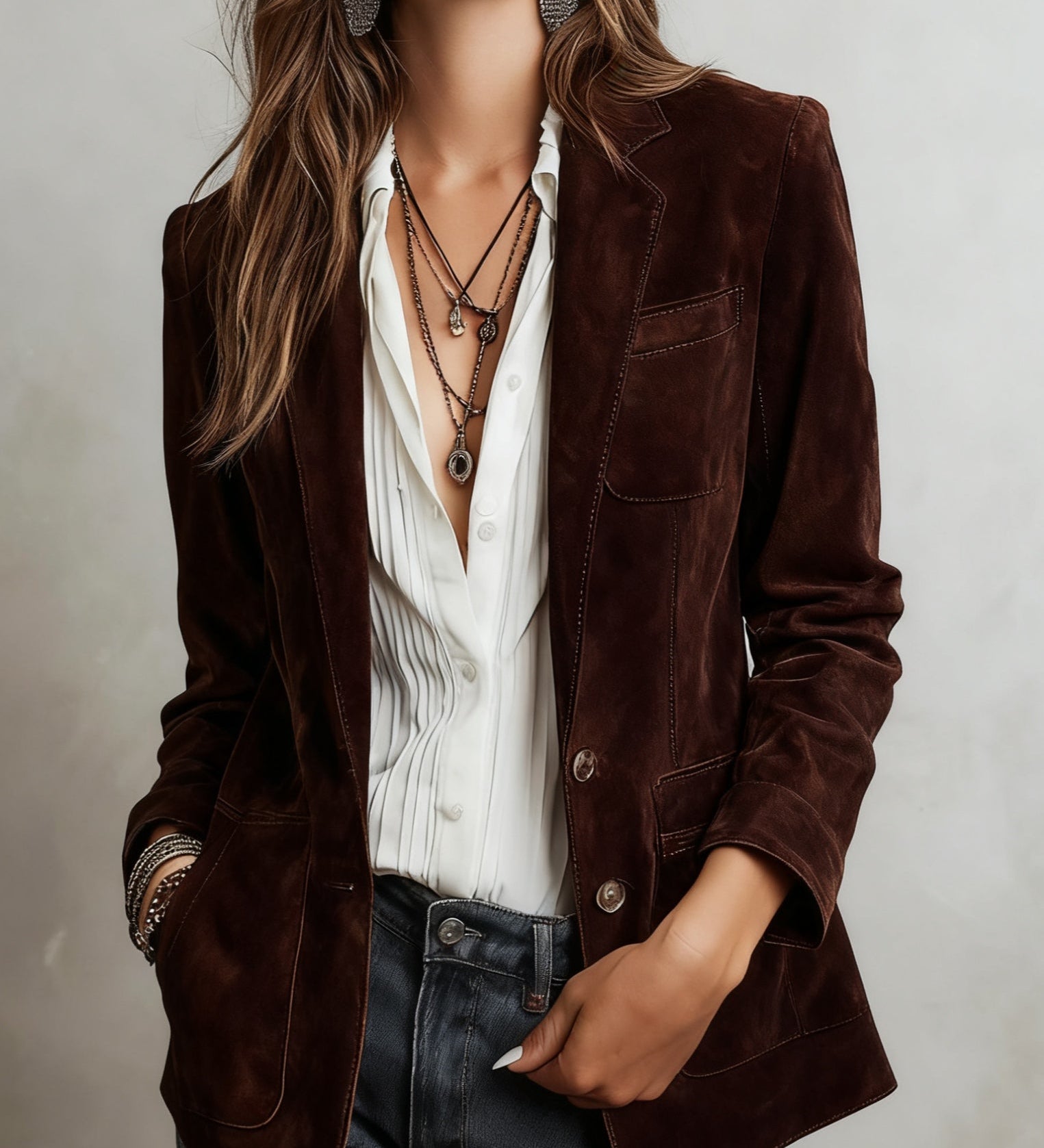 Lorelei – Blazer retro cu buzunare