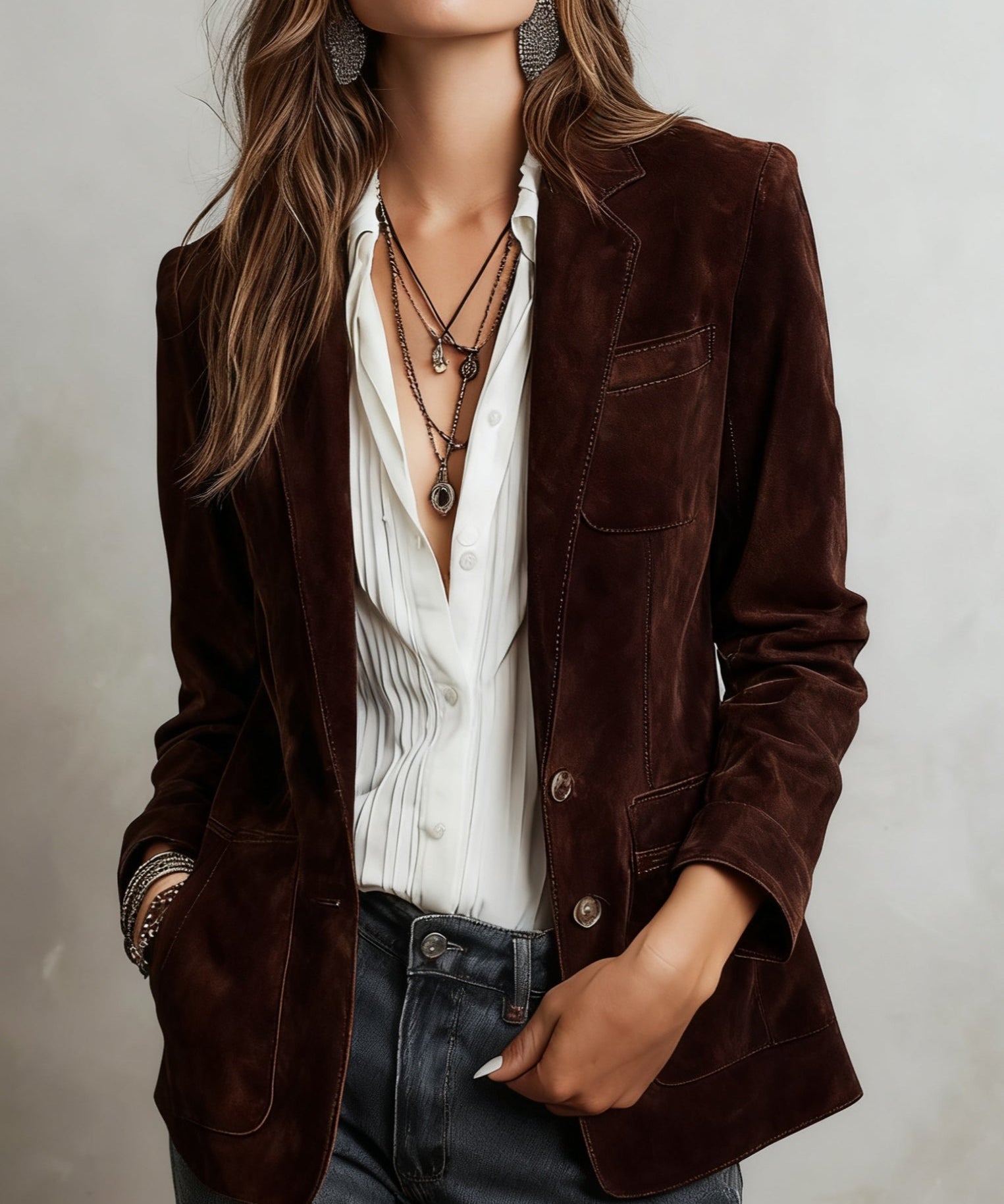 Lorelei – Blazer retro cu buzunare