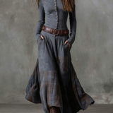Bogdana – Rochie vintage în carouri