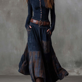 Bogdana – Rochie vintage în carouri
