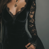 Anca – Rochie mini din catifea