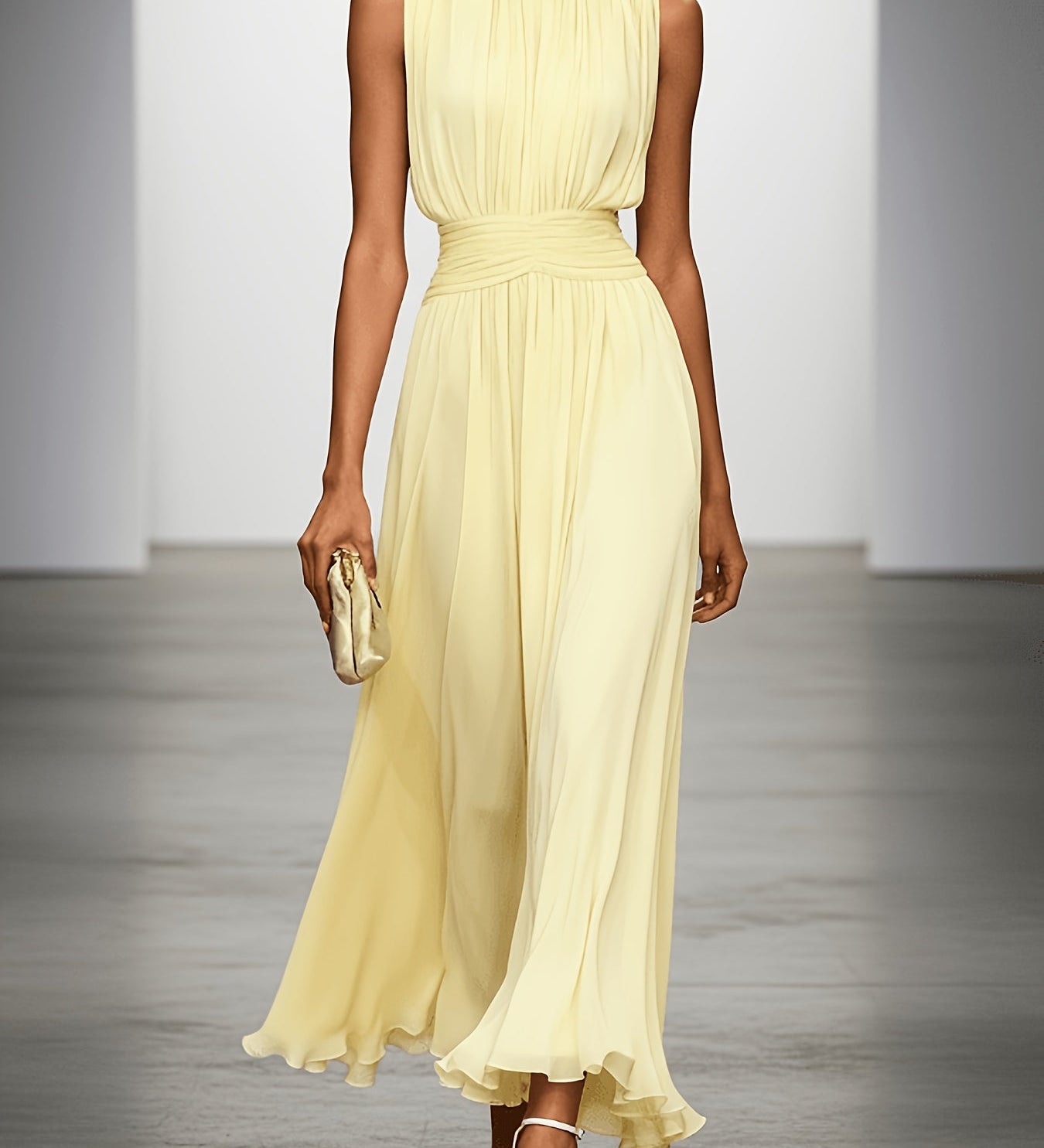 Vera – Rochie maxi fără mâneci