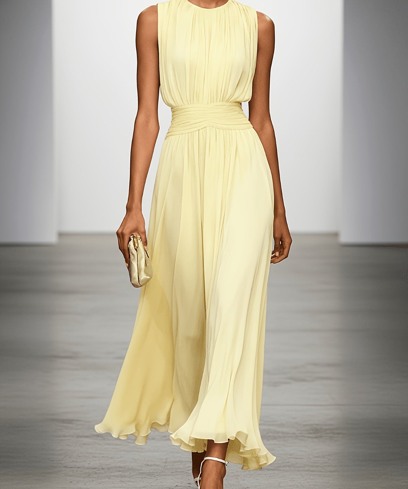 Vera – Rochie maxi fără mâneci