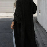 Raluca – Cardigan lung din tricot gros