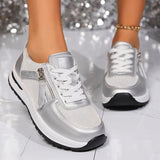 Angelica – Sneakers cu fermoar lateral