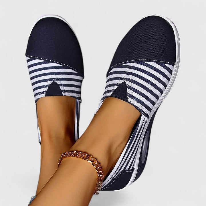 Anișoara – Pantofi slip-on cu dungi