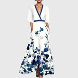 Ariana – Rochie maxi cu flori mari