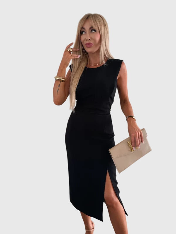 Sofia – Rochie midi cu slit frontal