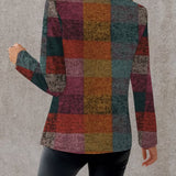 Letiția – Blazer în carouri de toamnă