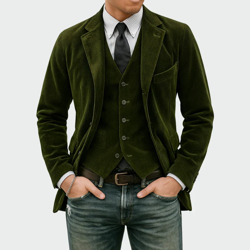 Ion – Sacou cu vestă din catifea