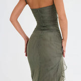 Sorina – Rochie cu volan asimetric