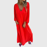 Lelia – Rochie lungă cu mâneci bufante