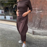 Veronela – Rochie midi cu buzunare