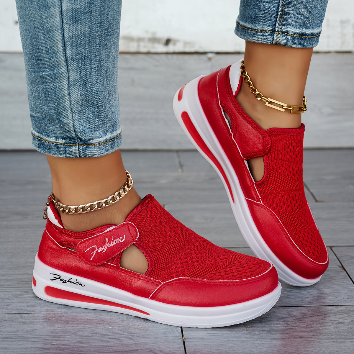 Isabela – Sneakers din plasă cu decupaje
