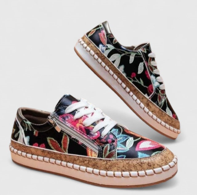 Zinca – Sneakers slip-on cu model floral