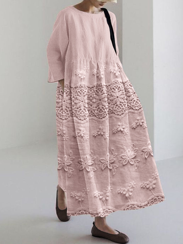 Felicia – Rochie lungă cu dantelă