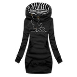 Silvia – Rochie hanorac cu glugă
