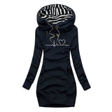 Silvia – Rochie hanorac cu glugă