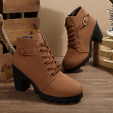 Theodora – Botine cu șireturi și cataramă