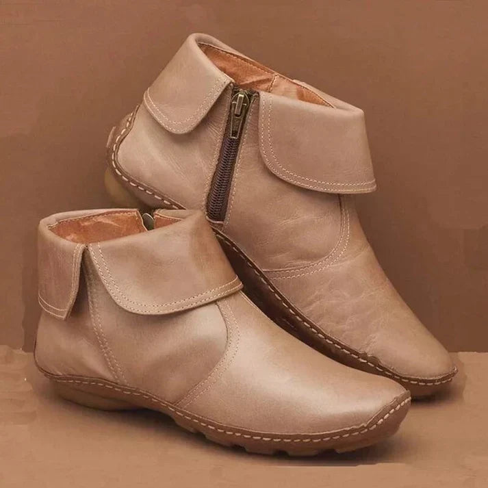 Corina – Botine cu manșetă și fermoar