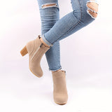 Cleopatra – Botine cu fermoar lateral