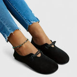 Adela – Mocasini moi cu șnur decorativ