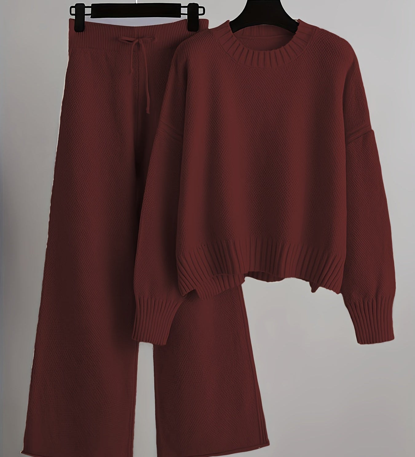 Ozana – Set pulover texturat și pantaloni