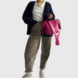 Silvia – Blugi cu imprimeu leopard
