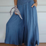 Amelia – Pantaloni largi cu talie încrețită