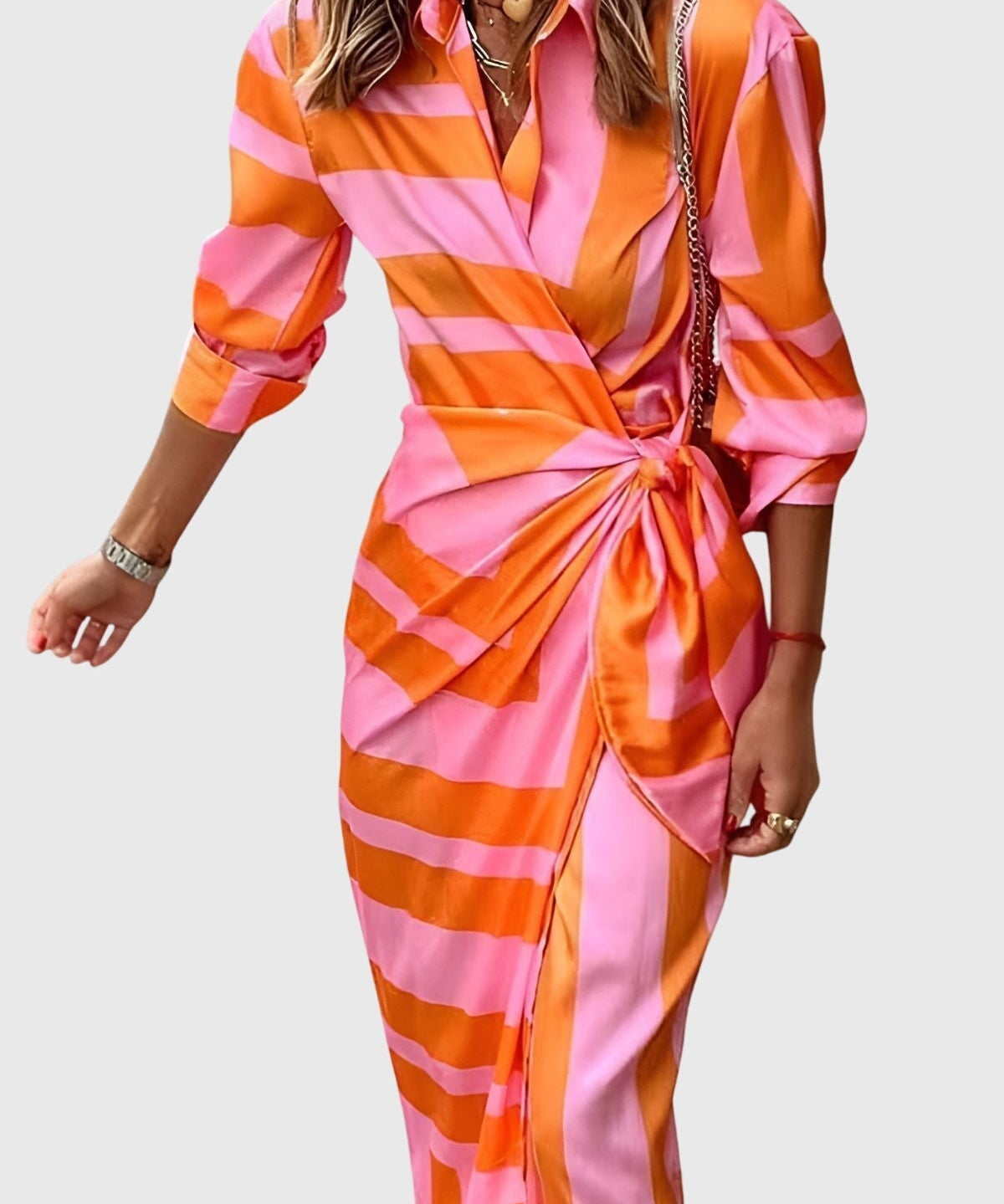 Celia – Rochie petrecută cu guler cămașă