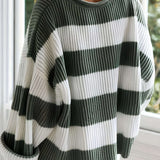Loredana – Pulover oversized în dungi late