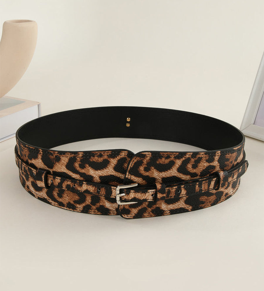 Ileana – Curea lată cu imprimeu leopard